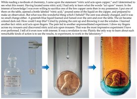 Chemical reaction: copper and nitric acid