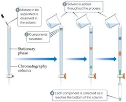 Chromatography column process