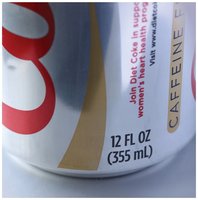 Metric system volume example on soda can