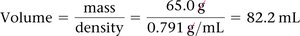 Volume calculation equation