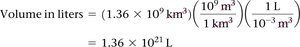 Volume conversion equation continued