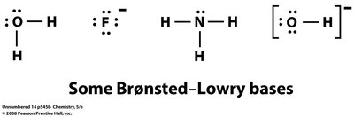 Examples of Brønsted–Lowry bases