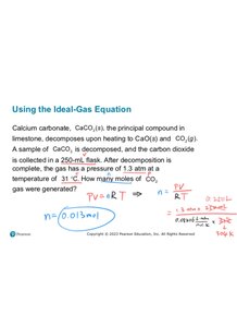 Using the ideal-gas equation