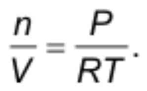 Gas density formula