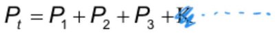 Sum of partial pressures
