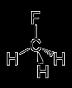 Structure of fluoromethane