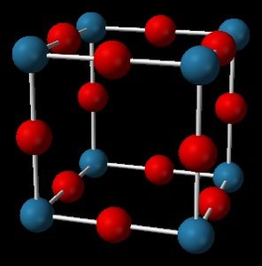 Unit cell with two types of atoms