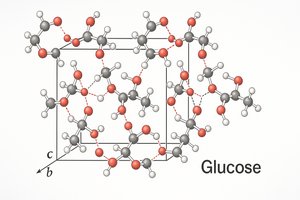 Glucose molecular solid structure