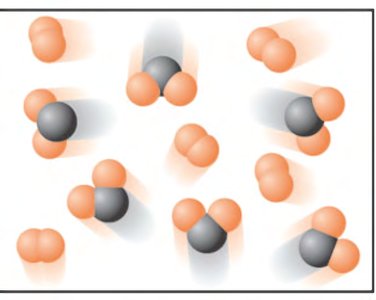 Molecular diagram showing reactants