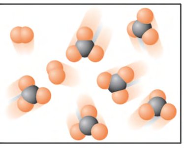 Molecular diagram showing products