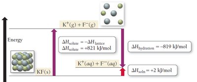 Enthalpy of dissolution diagram