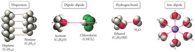 Types of intermolecular forces