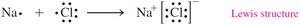 Lewis structure for NaCl