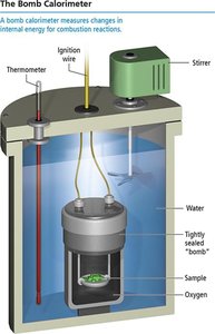 Bomb calorimeter diagram