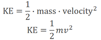 Kinetic energy formula
