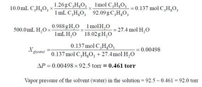 Rate of vaporization reduced by solute