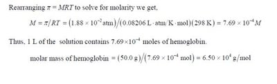 Colloid classification table
