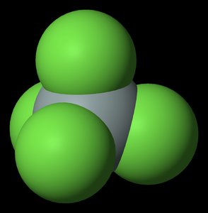 Carbon tetrachloride molecule