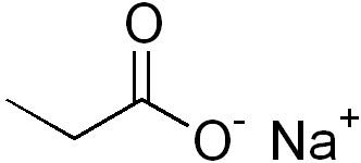 Sodium propionate structure