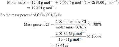 Worked example of mass percent calculation
