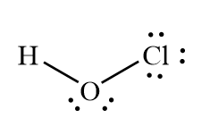 HOCl Lewis structure