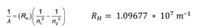 Rydberg formula