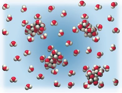 NaCl dissociation in water