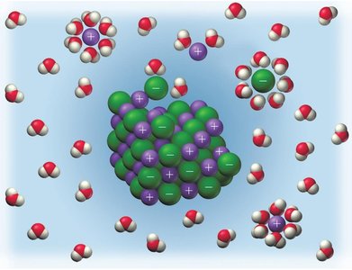 Sugar dissolved in water
