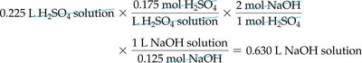 Sample stoichiometry calculation