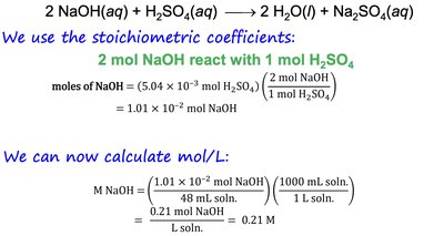 NaOH titration calculation