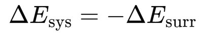 First law equation