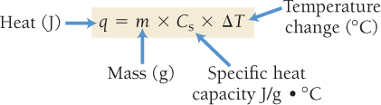 Specific heat capacity table