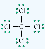Lewis structure of CCl4