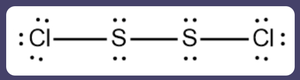 Lewis structure for S2Cl2