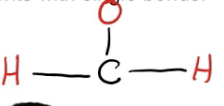 Lewis structure for CH2O, step 1
