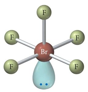 BrF5 square pyramidal geometry