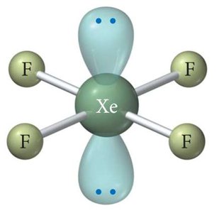 XeF4 square planar geometry