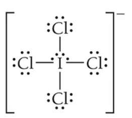 ICl4- Lewis structure