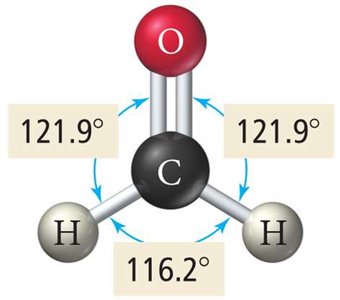 Bond angles in CH2O