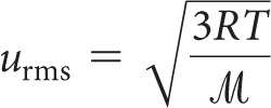 Distribution of molecular speeds