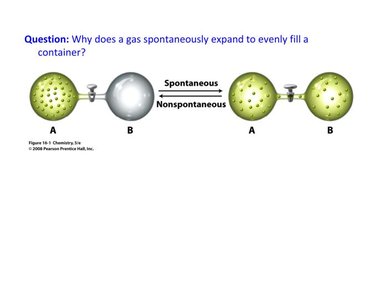 Spontaneous expansion of gases