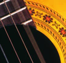 Guitar string and electron wave analogy