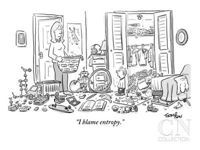 Entropy change in the universe