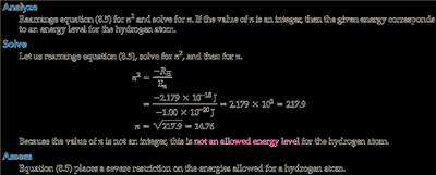 Energy quantization calculation for hydrogen atom