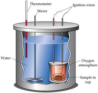 Bomb calorimeter diagram