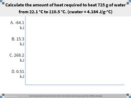 calorimetry calculation multiple choice