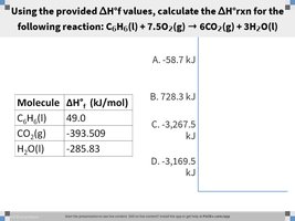 enthalpy of formation calculation