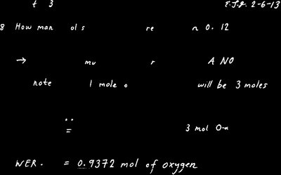 Mole calculation for oxygen in sodium nitrate