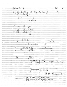 Methane molecule and atom calculation
