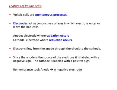 Salt bridge in voltaic cell